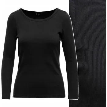 Dámská halenka MORAJ Dámský žebrovaný svetřík, elegantní dámská halenka s kulatým výstřihem - S