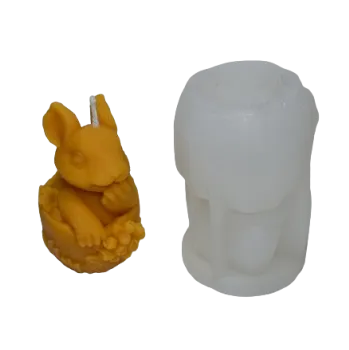 Výroba svíčky Forma na svíčky - Velikonoční zajíc (Forma silikonová na svíčky 95x65mm)