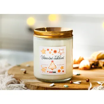 Svíčka BOVO | HOME Vánoční dárek svíčka Vánoční cukroví