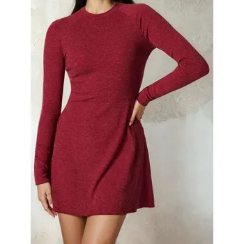 Dámské šaty Sinsay - Mini šaty z žebrovaného úpletu - červená - 622FI-33M - 622FI-33M-XL