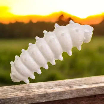 RYVALURES-WORM WHITE HADRÁK - 50KS (RYVALURES-VLÁČECÍ LARVY NA PSTRUHY 50KS)