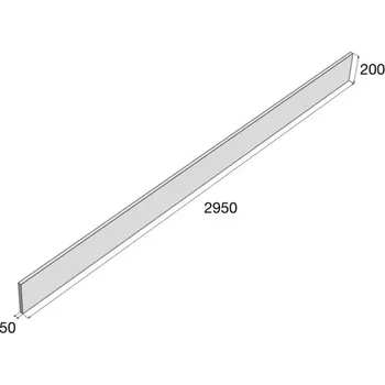 Příslušenství pro plot Presbeton Podhrabová deska PD 1-300 B/V20 2950 x 50 x 200 mm Presbeton