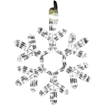 Vánoční dekorace senzanakupy Vánoční LED svítící vločka 39 cm bílá