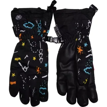 Rukavice Dětské šusťákové prstové rukavice Echt C069 černé