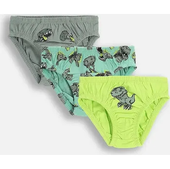 Slipy Dětské bavlněné slipy Coccodrillo 3-pack zelená barva, PANTS ZC5409301PAN 71X, vel. 104-110