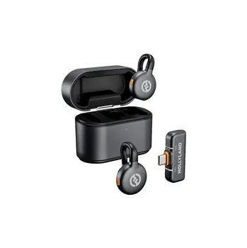 Mikrofon Hollyland LARK M2S Duo Wireless Lavalier Microphone with USB-C Plug (Duo, Space Gray)