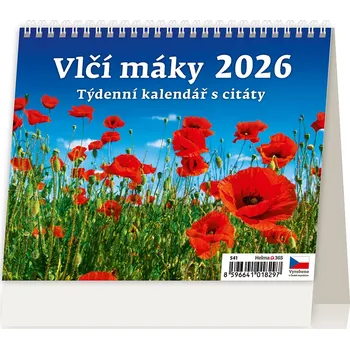 Helma365 Vlčí máky 2026 Kalendář Helma365 Vlčí máky 2026