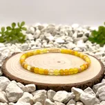 Certom Provázkový náramek Achát žlutý matný 0356