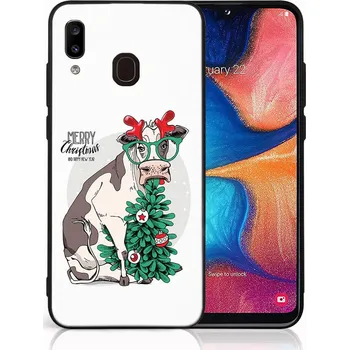 Vánoční dekorace VSECHNONAMOBIL 124328 MY ART Obal s vánočním designem Samsung Galaxy A20e MERRY CHRISTMAS (074)