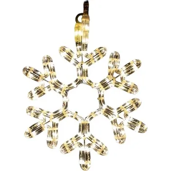 Vánoce senzanakupy Vánoční LED svítící vločka 39 cm bílá