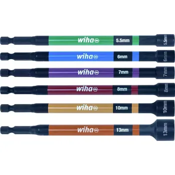Sada nářadí Sada nástrčných klíčů WIHA 47035, magnetická, barevné rozlišení, délka 150 mm, 6 dílů 5,5 mm - 13 mm