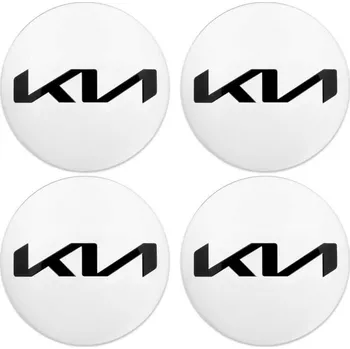 Středová krytka kola Krycí víčka KIA 58 mm stříbrná