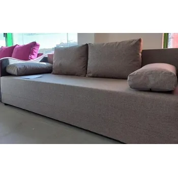 Pohovka Rozkládací pohovka s úložným prostorem SANDI, 198 x 80 x 80 cm, v béžové látce skladem