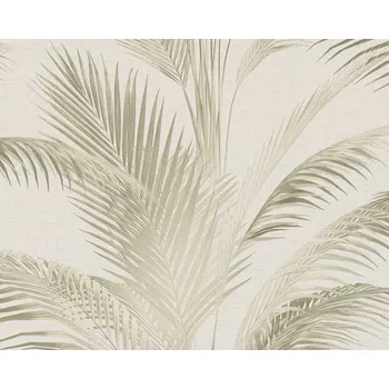 Tapeta Vliesová tapeta s palmovými listy v jemných barvách ve vintage stylu – krémová, zelená 399802 / tapety na zeď 39980-2 MICHALSKY 6 (0,53 x 10,05 m) A.S.Création