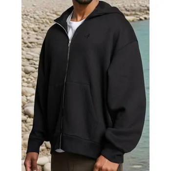 Pánská mikina Sinsay - Základní mikina s kapucí - šedá - 925EU-90X - 925EU-90X-3XL