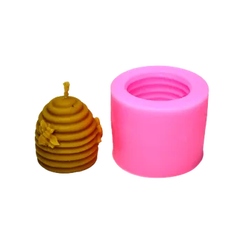 Výroba svíčky Forma na svíčky s včelím motivem 55*45mm (Forma silikonová na svíčky)