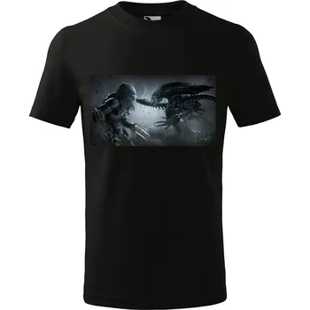 Textilie k potisku Unisex tričko s potiskem VETŘELEC vs. PREDÁTOR (AVP) Barva: Modrá, Velikost: XL