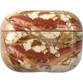 Sluchátka VSECHNONAMOBIL 125517 MARBLE Pouzdro pro Apple Airpods Pro BROWN