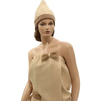 velforia Vaflový dámský kilt do sauny – 100% bavlna Velikost: M