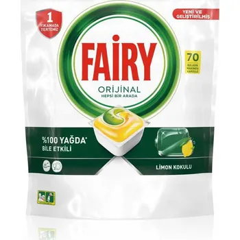 Elektrický zubní kartáček Fairy Original All in One Lemon kapsle do myčky nádobí 70 kusů