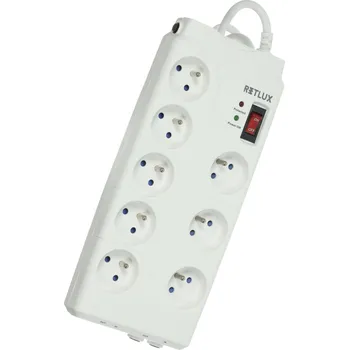 Přepěťová ochrana Retlux RSP 850 1836J bílá 8 zástrček 1,5 m