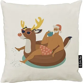 Povlečení Butter Kings Povlak na polštář Surf and Santa 2