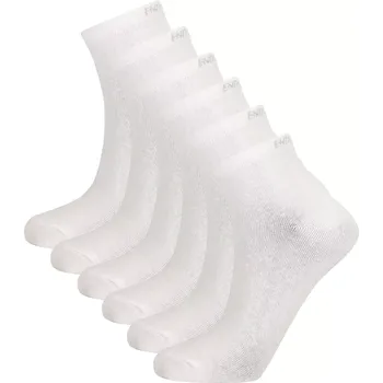 Dámské ponožky Unisex ponožky Endurance Ibi Quarter 6-Pack velikost 39-42 white