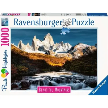 Puzzle Patagonie Ravensburger 173150 Dechberoucí hory: Mount Fitz Roy 1000 dílků