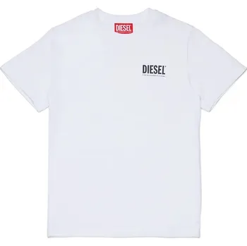 Chlapecké oblečení Dětské bavlněné tričko Diesel UTILLO UW T-SHIRT J02504 bílá 00X, vel. 106