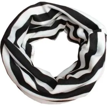 Šála Dětská pruhovaná šála (nákrčník) J1866 černá