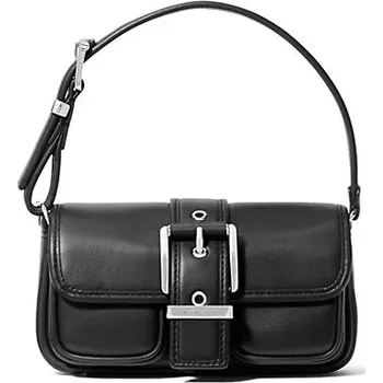 Michael Kors Colby malá kožená kabelka černá silver + doprava zdarma