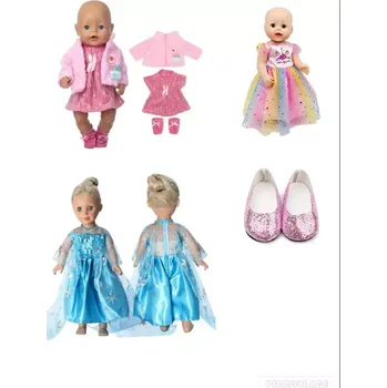 Doplněk pro panenku Sada oblečení pro panenku o velikosti 43cm (7ks)