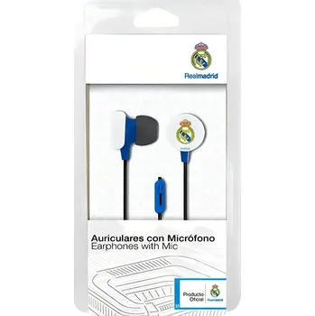 Sluchátka Real Madrid FC Sluchátka Real Madrid FC, modré, jack 3,5 mm