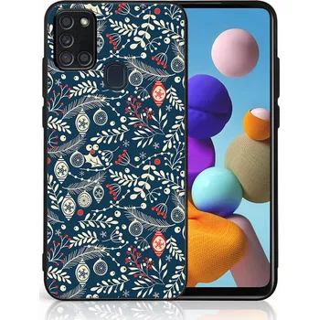Pouzdro na tablet VSECHNONAMOBIL 124709 MY ART Obal s vánočním designem Samsung Galaxy A21s MISTLETOE (070)