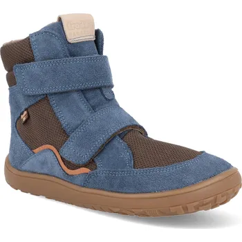Dívčí zimní obuv Barefoot zimní boty Froddo - Winter Tex Denim modré Velikost: 24