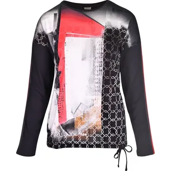 Dámské tričko Dámské tričko s potiskem a tunýlkem v pase Kenny S. 673314 vzor velikost 38