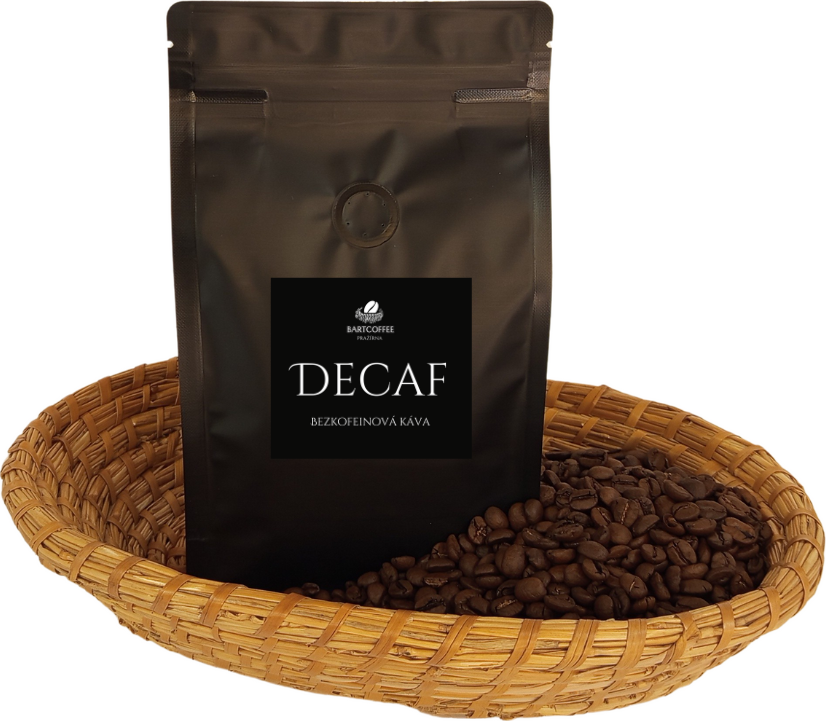 BARTCOFFEE Decaf Bezkofeinová káva Hmotnost: 1000g, Mletí: Zrnková - nemletá káva