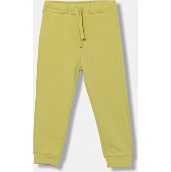 Chlapecké kalhoty Dětské bavlněné tepláky United Colors of Benetton zelená barva, 3J70GF010 3J70GF010.P.Season.9BYA 71X, vel. 104
