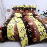 Krepové povlečení Bublina hnědá Zapínání: zip, Velikost polštáře: 70x90, Velikost přikrývky: 140x240