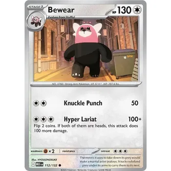 Karetní hra Bewear 112/132 - Mega Evolution Typ karty: Reverse Holo