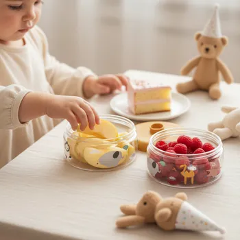 Dóza na potraviny LIEWOOD Krabičky na jídlo Dominique 2 ks - Around the world / Sandy