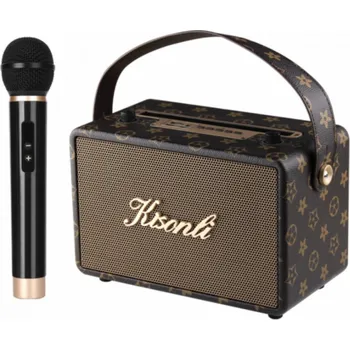 Bluetooth reproduktor Reproduktor Kisonli G100, Karaoke, Bluetooth, USB, SD, AUX – hnědá Reproduktor Kisonli G100 s Bluetooth, USB, SD a AUX připojením zaujme svým výrazným zvukem. Kompaktní řešení pro přehrávání hudby do