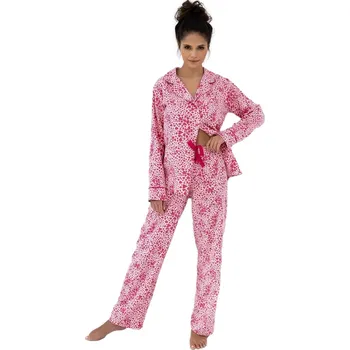 Dámské pyžamo Dámské rozepínací pyžamo SENSIS GIULIANA růžová S 0