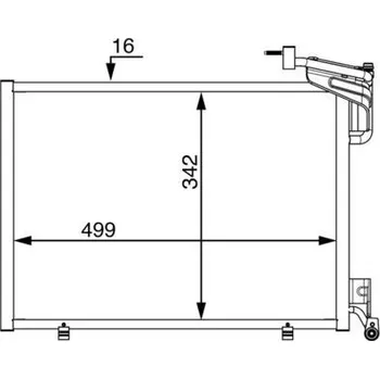 Výparník klimatizace Kondenzátor, klimatizace MAHLE AC 21 000S