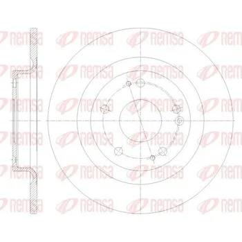 Brzdový kotouč Brzdový kotouč REMSA 62101.00