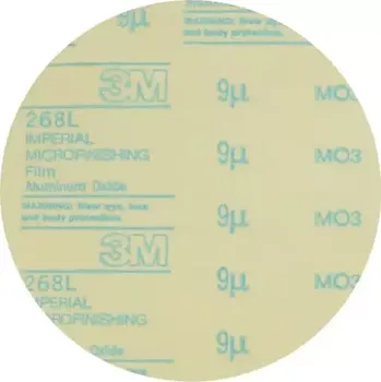 Příslušenství k brusce Brusný kruhový výsek 3M Microfinishing PSA Film Disc 268L, 9 μm, Typ D (3M7100016734)