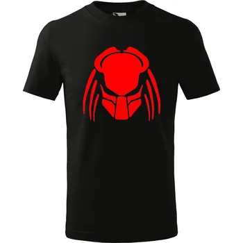 Textilie k potisku Unisex tričko s potiskem PREDATOR (Maska - minimalistický design) Barva: Černá, Velikost: XXL