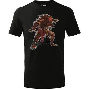 Textilie k potisku Unisex tričko s potiskem PREDATOR (Komiksový design) Barva: Modrá, Velikost: XXL