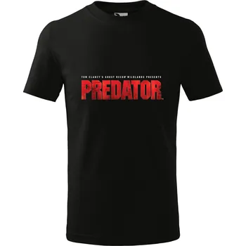 Textilie k potisku Unisex tričko s logem PREDATOR (Ghost Recon Wildlands) Barva: Bílá, Velikost: M