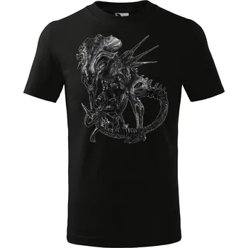 Textilie k potisku Unisex tričko s potiskem KRÁLOVNA VETŘELCŮ (ALIEN QUEEN) Barva: Oranžová, Velikost: M